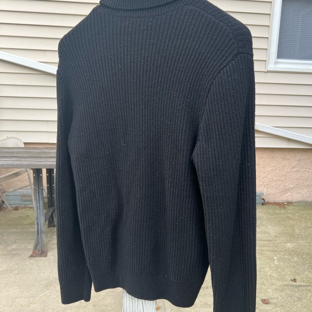 Mango Men's Black Turtleneck Sweater